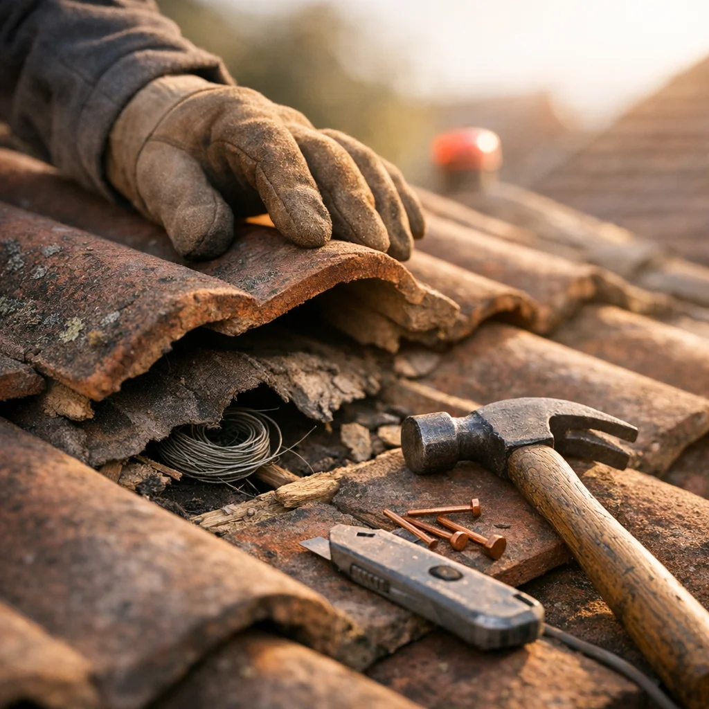 L'équipe CCR couverture sur un chantier de toiture à Bordeaux
